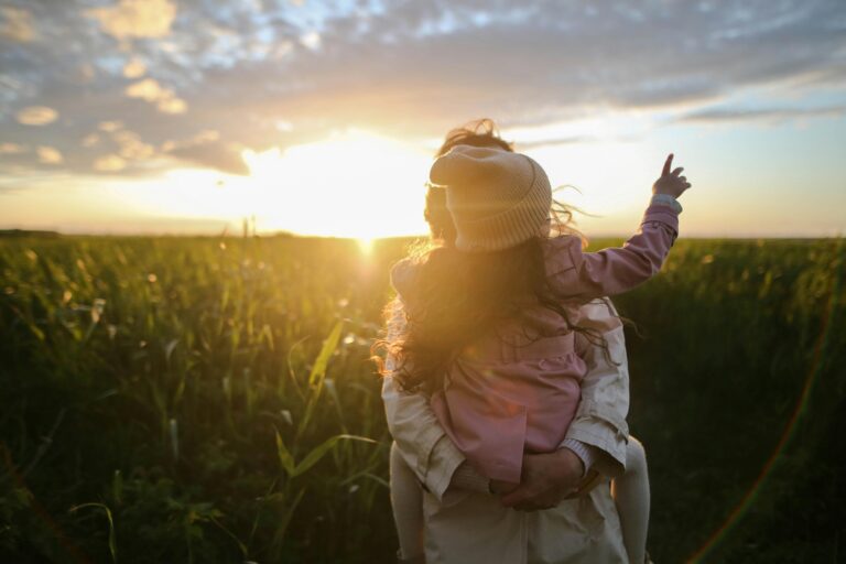 Family sunset